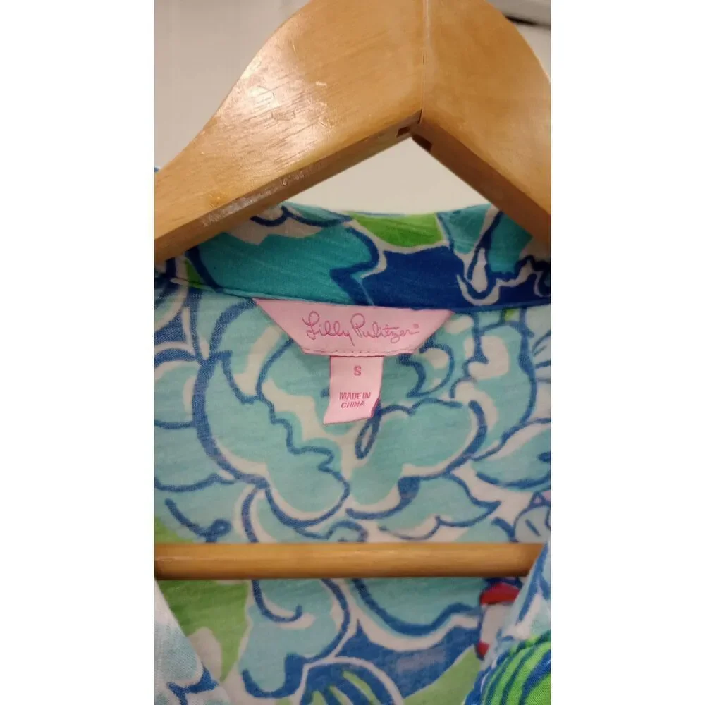 Lilly Pulitzer floral and ruffle tennis type dress size small - Picture 3 of 4
